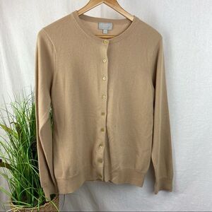 Pure Collection 100% Cashmere Long Sleeve Cardigan Button Up Sweater 12